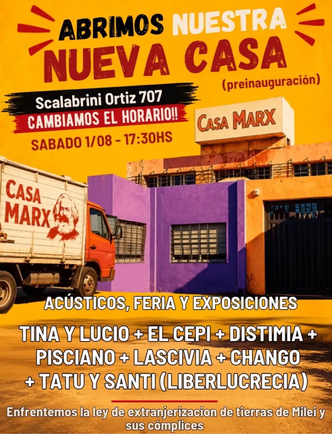 Feria y Festival en Casa Marx