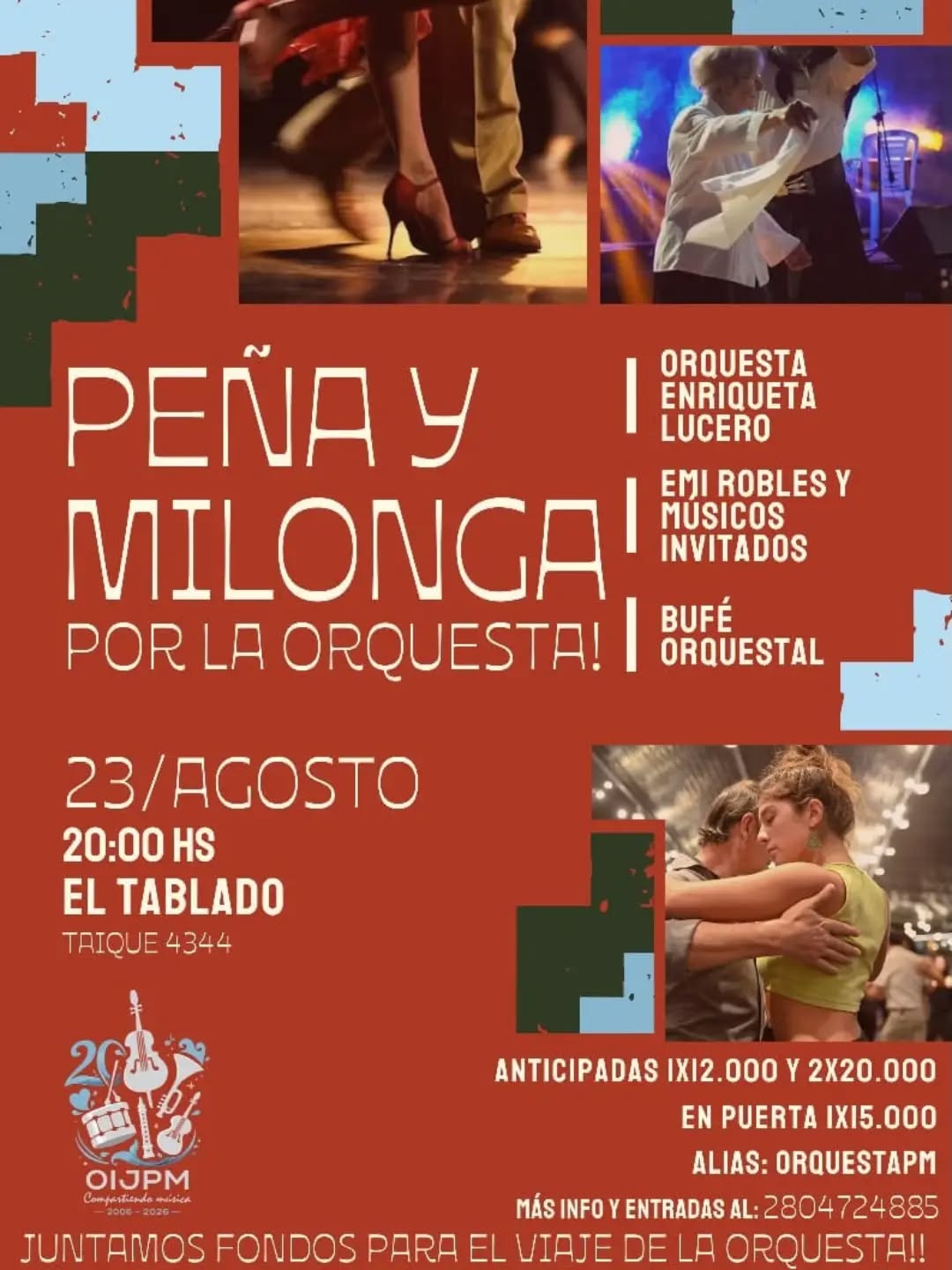 Peña y Milonga por la Orquesta Infanto Juvenil