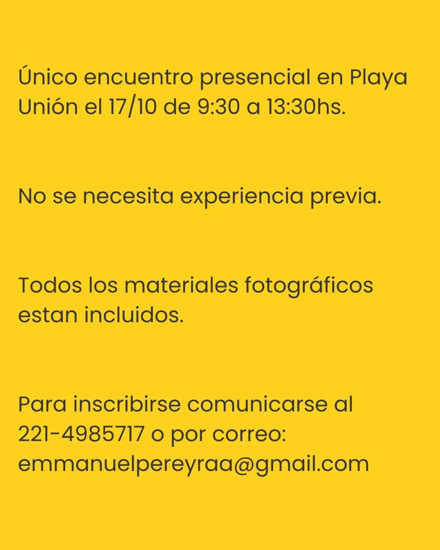 Taller de Fotografía Estenopeica