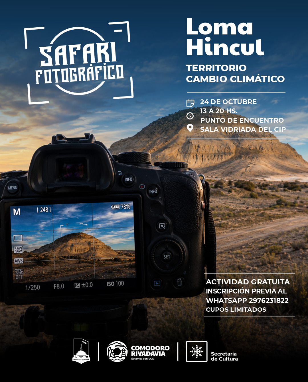 Safari Fotográfico Territorio Cambio Climático - Loma Hincul