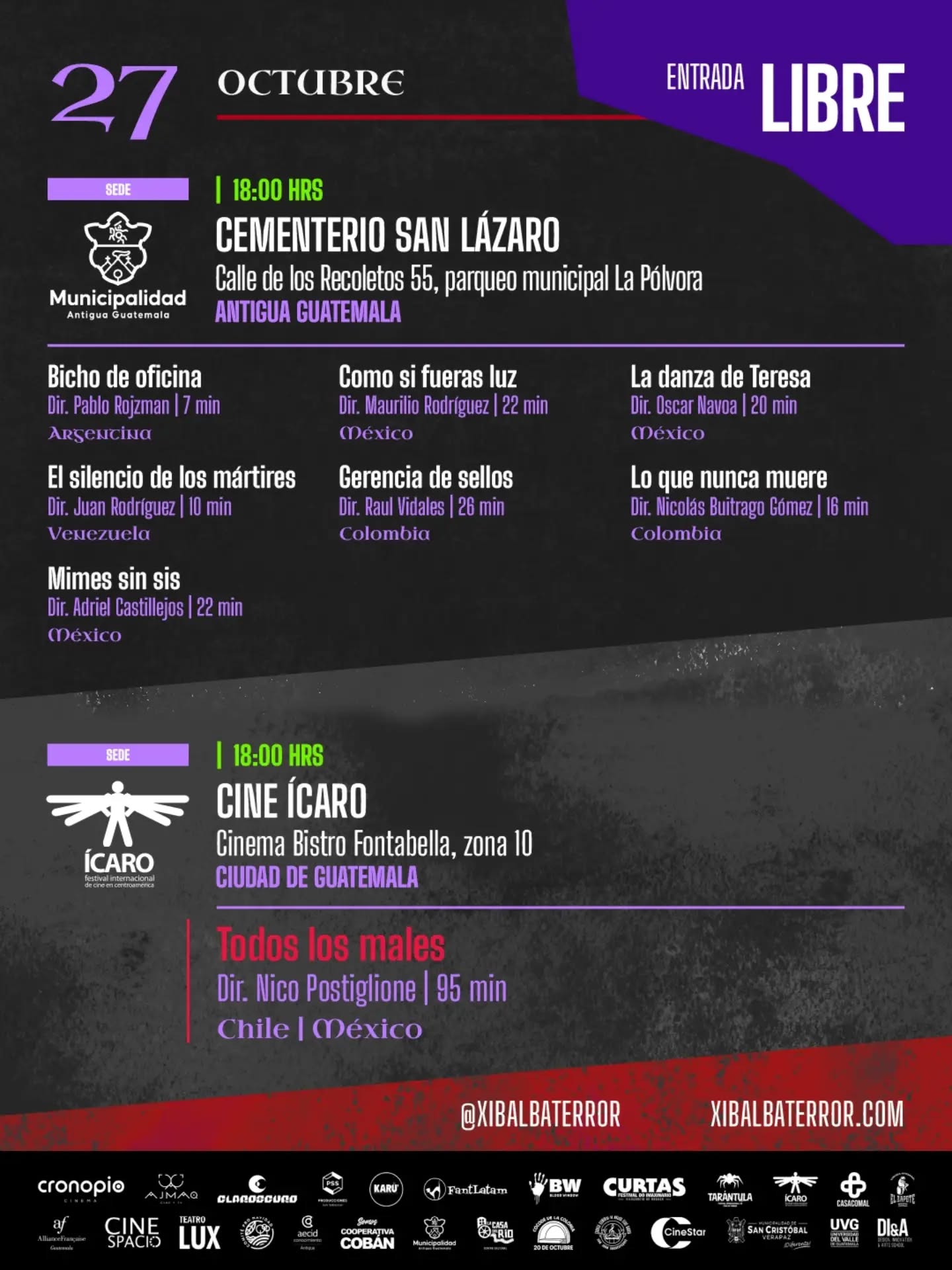XIBALBÁ Festival de Cine de Terror Latinoamericano
