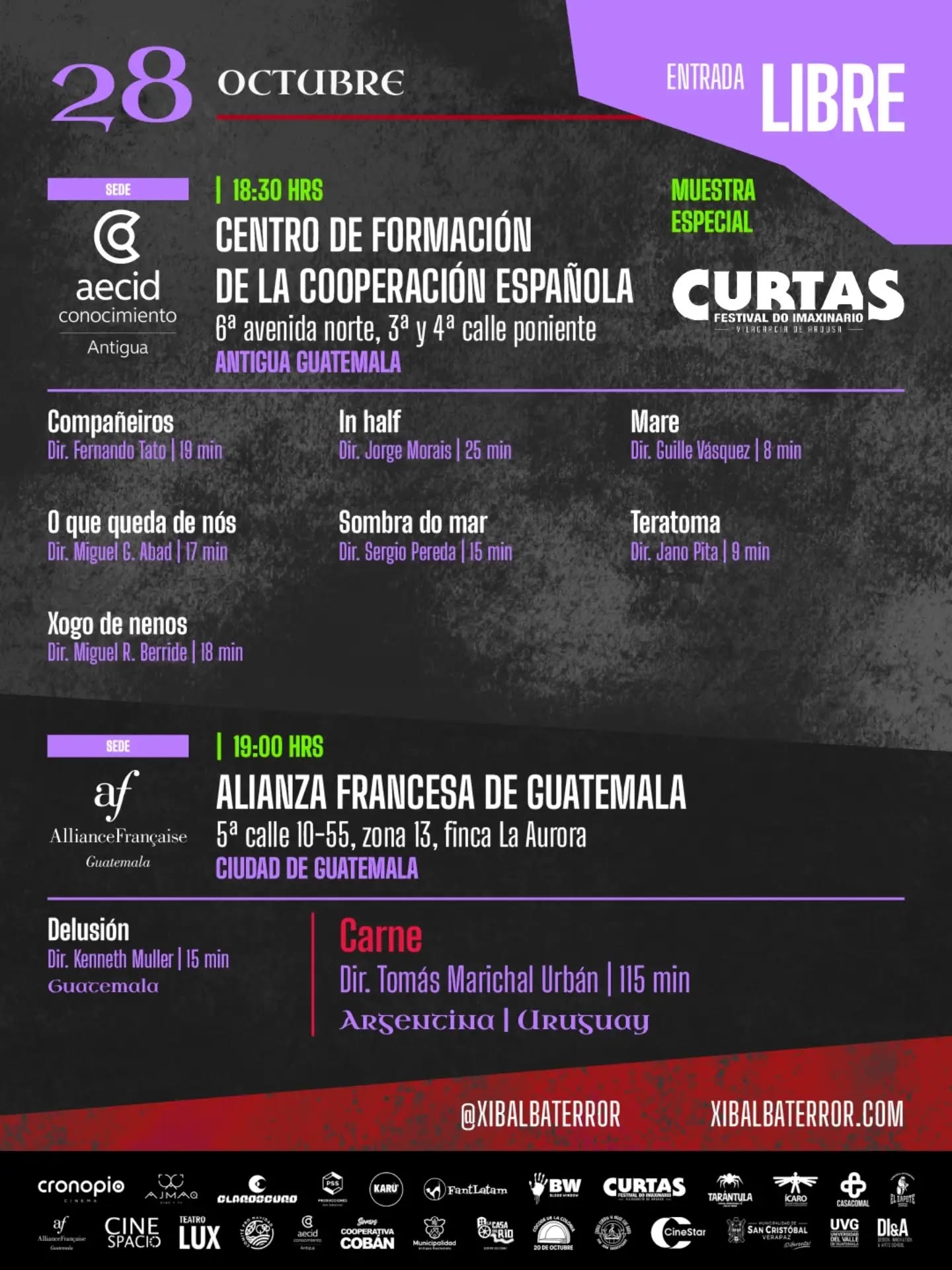 XIBALBÁ Festival de Cine de Terror Latinoamericano