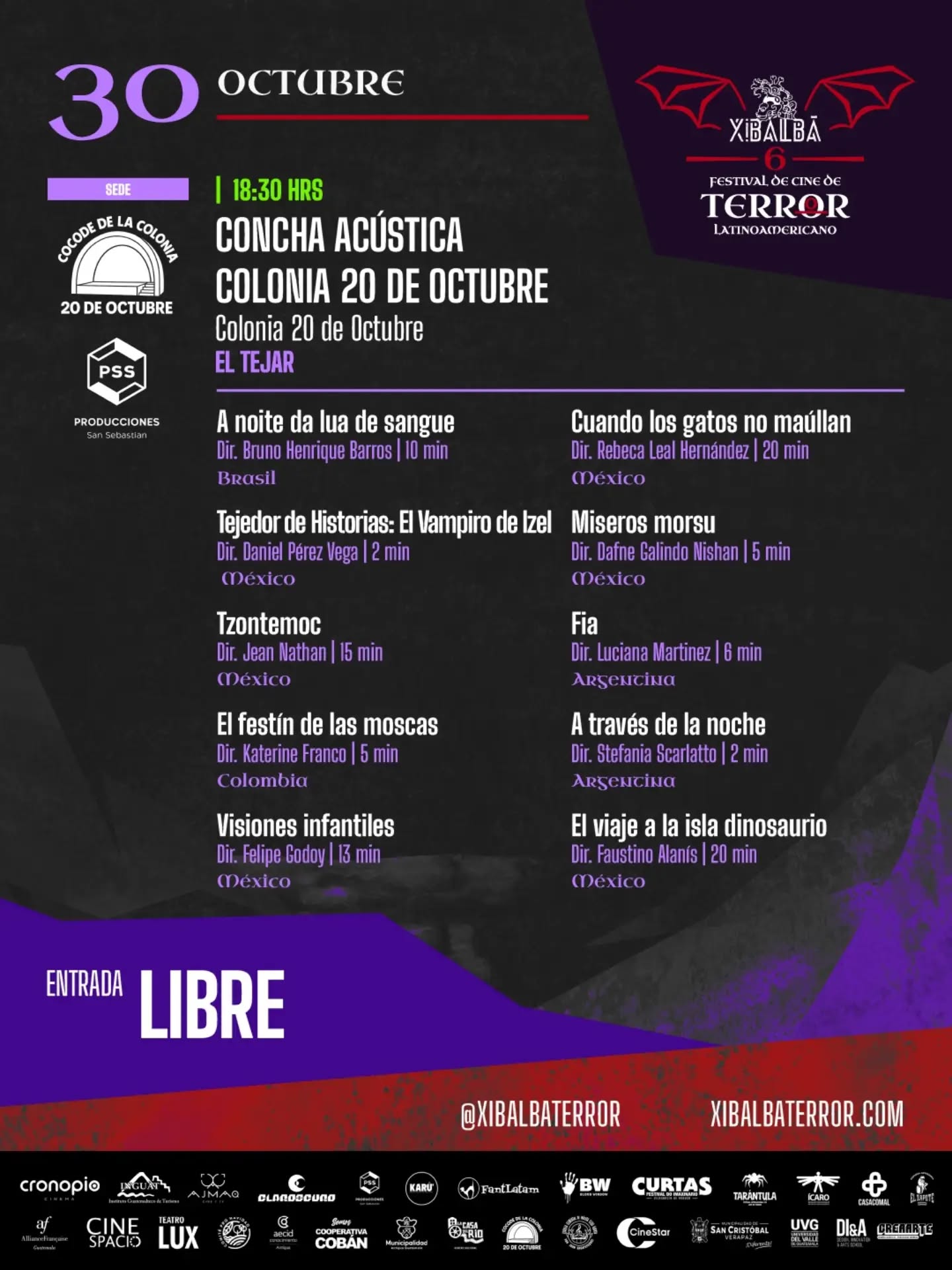 Xibalbá 6to Festival de Cine de Terror Latinoamericano
